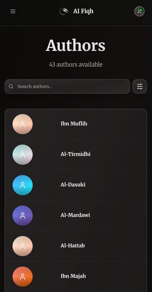 AI Fiqh Web Interface